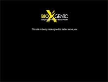 Tablet Screenshot of bioxgenic.com